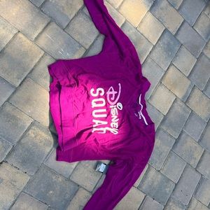 Disney squad long sleeve crop top